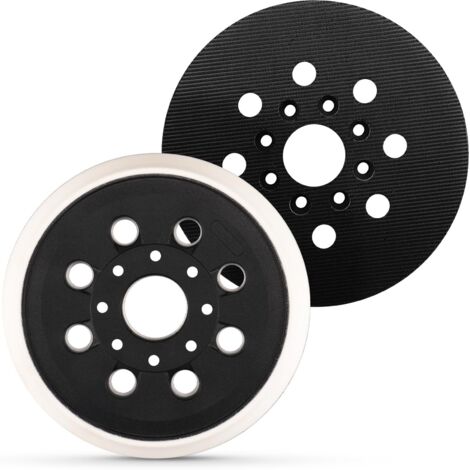 Lot de 2 disques de ponçage professionnels de 125 mm pour Bosch GEX 125-1 AE, 8 trous auto-agrippants, disques de ponçage pour ponceuse excentrique PEX 220 A & AE, plaque de ponçage (1/5)