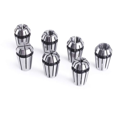 ER11 Lot de 7 pinces à ressort pour tour de gravure CNC 1,0 mm-7,0 mm (1/5)