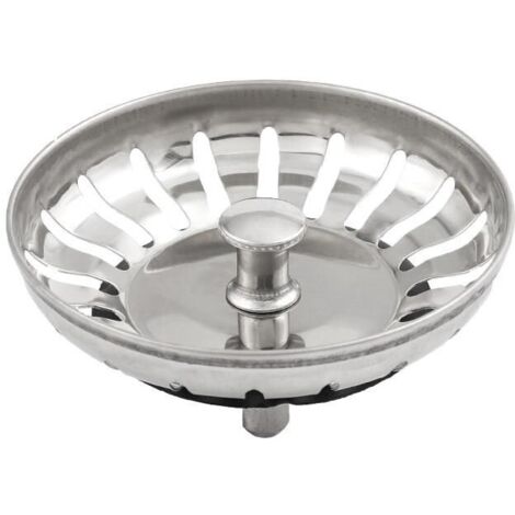 Lot de 2 Bouchon Evier Cuisine 80mm – en Acier Inoxydable 304 SS Anti-Corrosion pour Bonde Evier 80mm - Filtre, Crépine Cuisine Meilleur pour Vidange et Antiblocage (1/5)