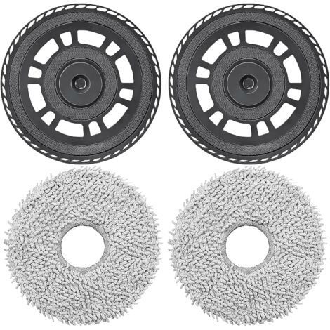 Lingettes de rechange pour aspirateurs robots Dreame L10s Pro Ultra Heat, X40 Ultra, X40 Master, L40 Ultra, L20 Ultra – Microfibre douce et durable – Lavables en machine (1/5)