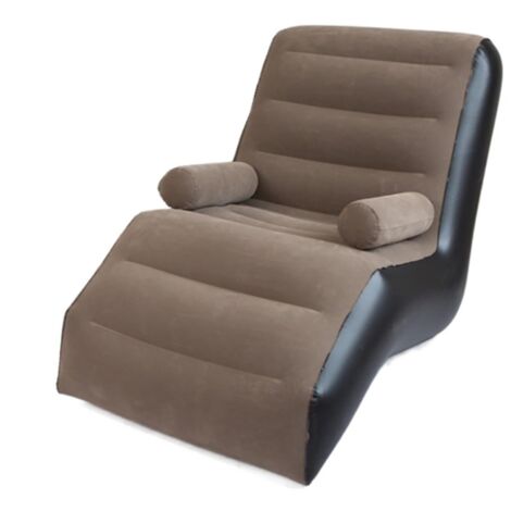 Canapé en Forme de S avec Accoudoirs Fauteuil Inclinable avec Une Capacité de Charge de 150 Kg pour les Salons D'intérieur, les Chambres À Coucher, les Excursions en Plein Air Et Le Camping. (1/5)