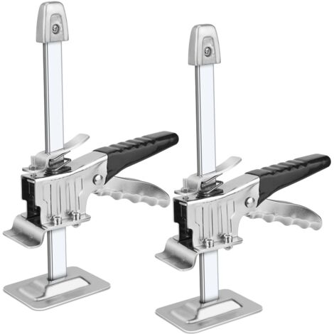 Lève-Plaques Manuel,Cric Manuel Meuble Panneau Porte Outils de Levage,Labor Saving Leve Meuble Cric Outil Plaquiste Capacité, Aluminium (1/5)