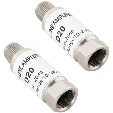 Lot de 2 amplificateurs en ligne 20 dB 10-2400 MHz pour amplificateur satellite satellite AMP (1/5)