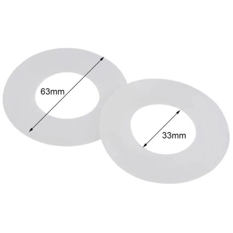 Lot de 4 joints d'étanchéité en caoutchouc silicone – Joint chasse d'eau WC suspendu – Réduction du bruit de chasse – Longue durée de vie (1/5)