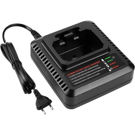 Applicable LCS36/BDC2A36 Chargeur de Rechange pour Black et Decker 36V Chargeur Compatible avec Black + Decker Batterie 36V/40V BL20362 LBX2040 LBX36 LBXR36 LBXR2036