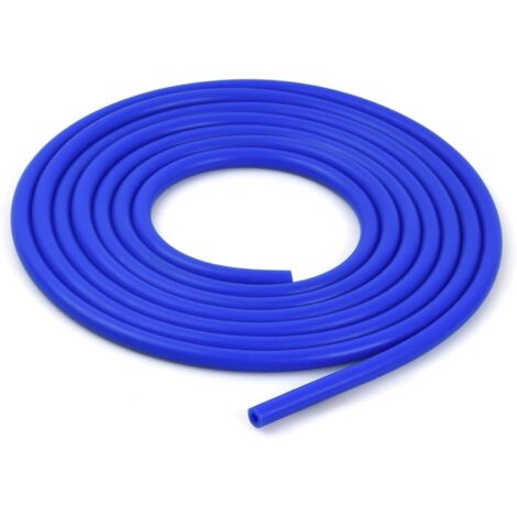 Tuyau de Dépression en Silicone pour Voiture, Diamètre Intérieur de 4 mm et Diamètre Extérieur de 8 mm, Longueur de 3 Mètres, Tuyau en Silicone Bleu (1/5)