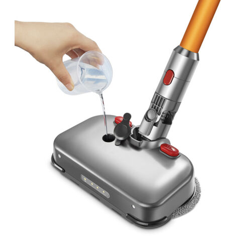 Tête de vadrouille pour aspirateur Dyson V7 V8 V10 V11 – Accessoire électrique avec réservoir d'eau et 4 lumières LED – 6 tampons réutilisables (1/5)