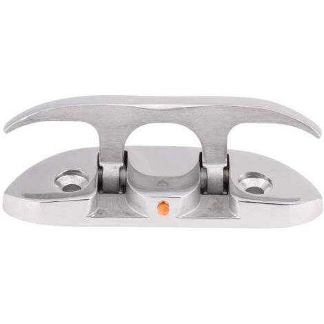 Applicable Cale Rabattable pour Bateau Marin de 4 à 1/2 Po en Acier Inoxydable, Taquet de Bateau, Attaches en Acier, Taquet Rabattable pour Bateau, Accessoires de Taquet Pliable Marin (1/4)