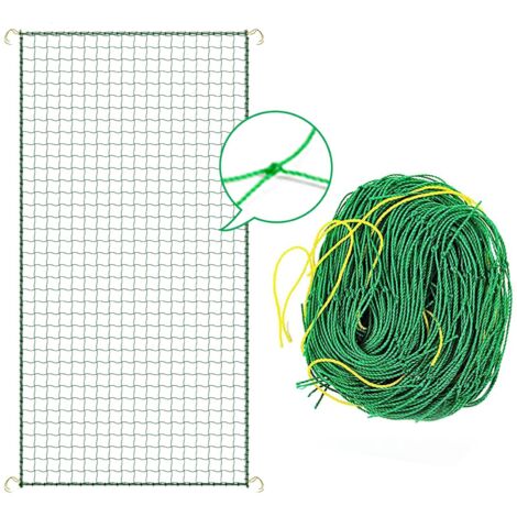 Filet à Plantes Grimpantes 1.8  5M Treillis Jardin Filet Support Plante Grimpante Filet PotagerTreillis Jardin Filet avec Grande Mailles Filet à Ramer pour Récolte Concombres, Tomate [Vert] (1/5)