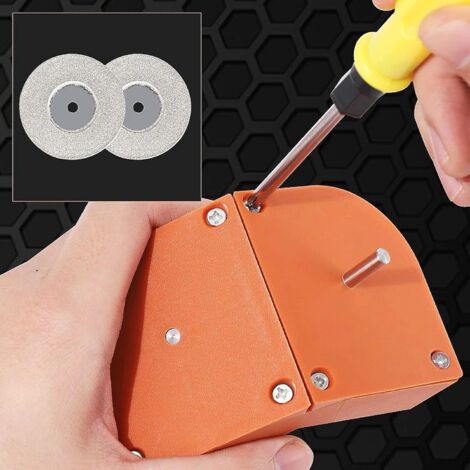 Affûteur De Forets 2025 Pour Meuleuse 125mm - Restaure Forets De 2 à 13mm Avec Gants (Orange)
