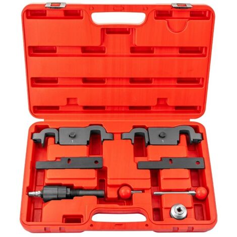 Outil Calage Arbre à Cames, Kit d'outils de Verrouillage pour Moteur Compatible avec Porsche Cayenne Panamera V6 3.6L V8 4.5L 4.8L Moteur, Compatible avec Q7 9678 9595, Utilisé pour R & R Cranksh (1/5)