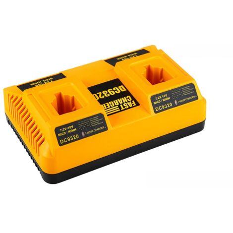 Applicable DC9310 DC9320 Dual Port Ladegerät für Dewalt 18V 14.4V 7.2V XRP Akkus für Dewalt NI-CD NI-MH Akku DC9096 DC9098 DC9099 DE9057 DW9096 DW9094 DW9072 für Dewalt Batterieladegerät (1/5)