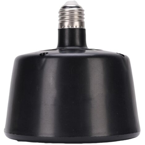 Contrôle de Température de la Bulbe de Chaleur Reptile, 5,24x5,71 Pouces de Sauvegarde D'énergie pour Les Cages pour Animaux de Compagnie et Reptiles avec Réglage Automatique de (Black)
