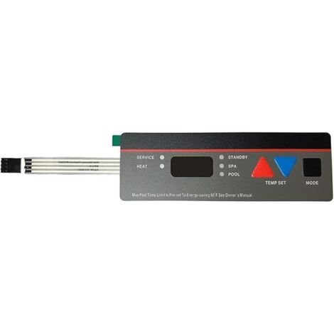 Applicable 1930 Kit d'assemblage de clavier de rechange pour pour chauffage de piscine bas série H, membrane de clavier du panneau de commande (1/5)