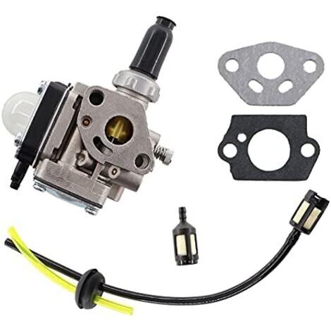 Carburateur pour débroussailleuse moteur Kawasaki TH43 TH48 Tondeuse à Gazon avec Universel Filtre à essence joint (1/5)
