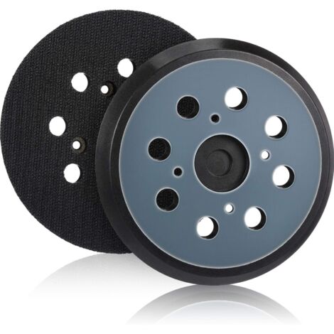2 Pièces 125mm Tampon de Ponceuse de Remplacement Orbitale à Crochet et Boucle à 8 Trous Plateau de Ponçage (Bleu,) (1/4)