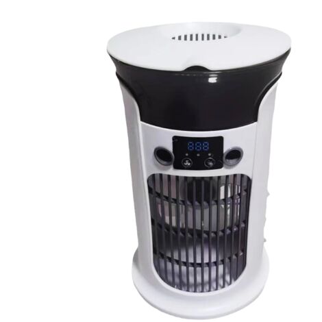 Climatiseur portable - Humidificateur d'évaporation pour bureau - Refroidisseur d'air USB compact avec fonction silencieuse - Pour chambre à coucher, camping, tente, camping-car, garage
