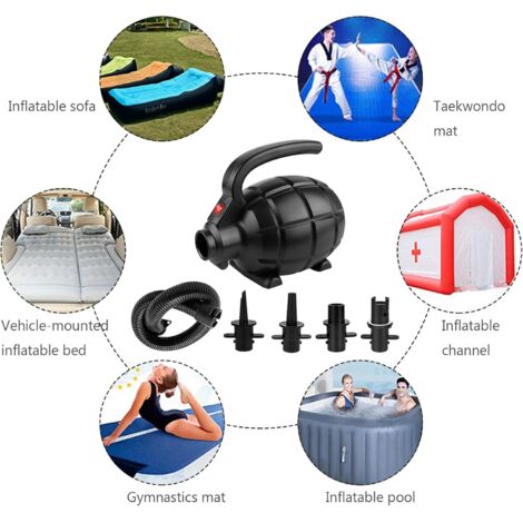Pompe Électrique 600W Gonfleur & Dégonfleur Puissant - 4 Becs Pour Matelas, Piscine, Canapé Et Bateau Gonflable