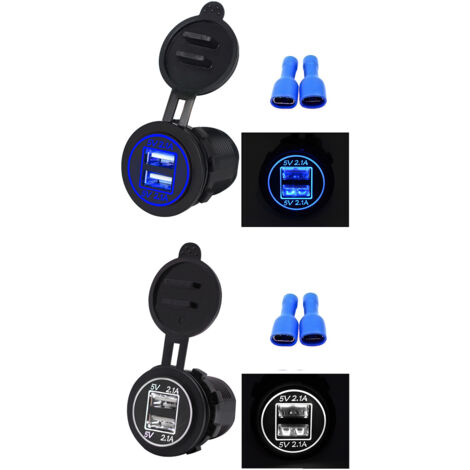 5V 4.8A Double Prise De Puissance D'adaptateur De Prise De Chargeur d'Usb pour Le Bateau De Voiture 12v 24V RV (1/5)