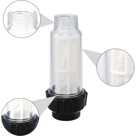 Kit Filtre à Eau 8 Pièces Pour Nettoyeur Haute Pression - Raccord 3/4" - Protection Pompe