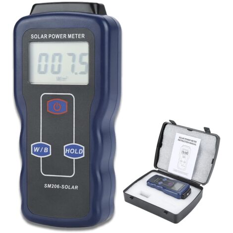 Instrument de Mesure du rayonnement Solaire, SM206 Digital Solar Power Meter Instrument de Test de Mesure du rayonnement Solaire, largement utilisé pour la Mesure du rayonnement Solaire (1/5)