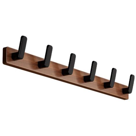 Cintres muraux Robustes de qualité supérieure for Robes, vêtements, Sacs, cintres muraux élégants et Peu encombrants for Chambre, entrée, Couloir(6 Hooks) (1/5)