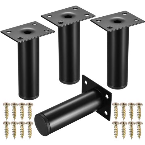 4 Pcs Pieds de Meubles, 10cm Pieds de Meubles Réglables, Pieds d'Armoire, Pieds de Canapé, Pieds de Table, Pieds de Support de Remplacement, Pieds d'Armoire (1/5)