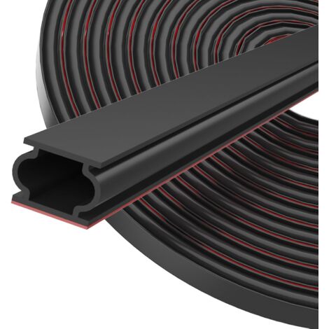Joint de porte autocollant en caoutchouc TPE 6 m – Flexible, étanche, 12 mm x 8 mm – Pour espaces de 3 à 8 mm – Protection contre le bruit et le froid (1/5)