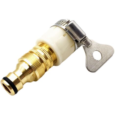 Applicable Raccord de robinet universel à filetage rapide 23 mm pour voiture jardin tuyau d'arrosage pulvérisation de tuyau de cuisine robinet de robinet de robinet de robinet mitigeur raccord de tuya (1/5)