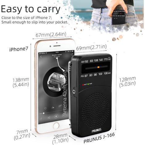 Tendak Radio Portable, AM (MW)/FM Radio a Pile, Transistor Tendak Radio Portable, AM (MW)/FM Radio a Pile, Transistor
