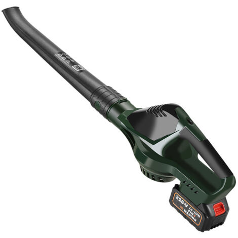 Blower à feuilles, Blower à feuilles léger avec 1 batterie et chargeur pour patio, Blower à feuilles électrique pour soufflage de feuilles / neige / poussière (1/5)