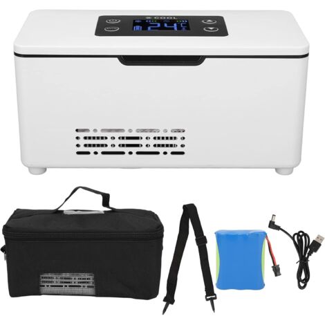 Mini réfrigérateur portable pour insuline – Température réglable 0-18°C – Batterie 10600mAh – Isolation aluminium – Refroidissement instantané