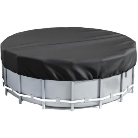 Bâche de piscine 4 saisons 470 cm – Compatible piscine hors sol ronde 457 cm – Résistante aux débris et algues – Orifices de drainage intégrés