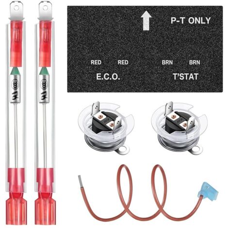 Applicable Netoches Coupure Thermique pour Chauffe-Eau RV avec Kit D'Assemblage de Thermostat ECO, Pièces de Rechange pour 91447 93866 (2 Pièces) (1/5)