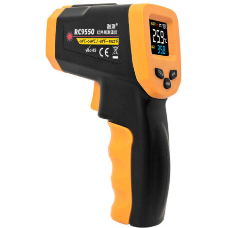 Thermomètre numérique externe pour fours à pizza, grils, viandes, systèmes de chauffage, de ventilation et de climatisation (-58 °F à 1022 °F) (1/2)