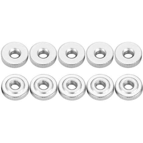 10 Pcs Din467 Gb807 m3 M4 M5 M6 M8 M10 Poignée avec Écrous Noix En Dentelée Pointes Écrou Pouce Mâtré(M4(20pcs)) (1/5)