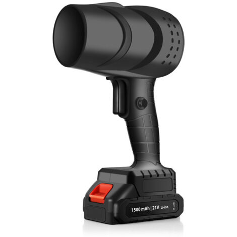 Souffleur de Feuilles sans Fil avec 1 Batteries 21V, Moteur 250000 TR/Min, débit d'air Turbo,130MPH, léger et Portable pour Jardin, Patio, Voiture et Camping (1/5)