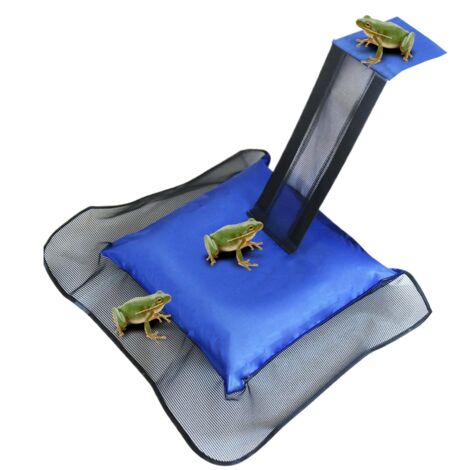 Rampes D'Évacuation Flottantes pour Animaux De Piscine pour Sauver Les Petits Animaux dans La Piscine, Grenouille, Canard, Tamia, Souris Tamia, Outil de Sauvetage pour Animaux Grenouilles（2 pcs） (1/5)
