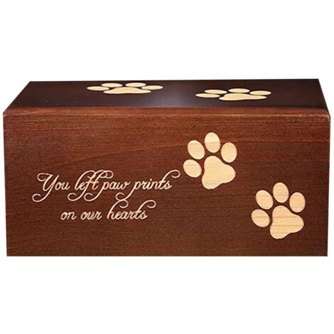 Urne funéraire pour animal de compagnie - Motif empreintes de pattes - Souvenir de condoléances pour chien ou chat - Urne funéraire pour animal domestique (1/5)