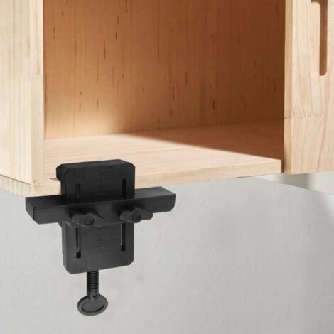1 gabarit de quincaillerie d'armoire, outil de poinçonnage réglable, guide de perçage pour armoire, gabarit d'installation, poinçonnage et positionnement (1/5)