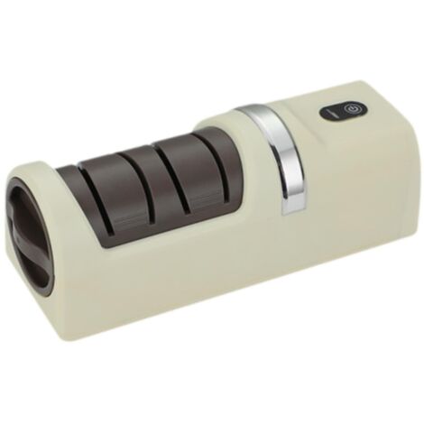Applicable Outil D'affûtage électrique pour Couteaux de Cuisine et Outils de Jardin, Blanc (1/5)