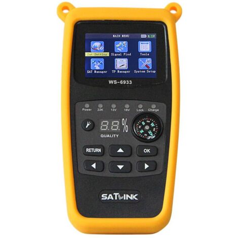 6933 Pointeur Satellite pour Transpondeurs DVB-S/DVB-S2 HD Noir (1/5)