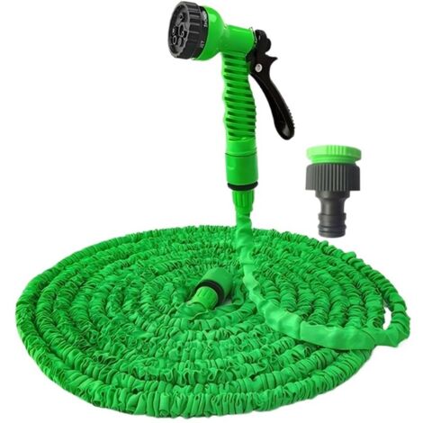 Tuyau d'arrosage, tuyau d'extension rétractable Tuyau magique multifonction haute pression for arrosage de jardin, nettoyage de jardinage, tuyau de lavage de voiture(50FT) (1/5)