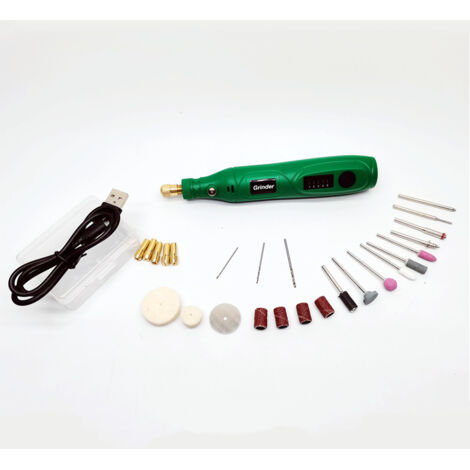 Applicable Mini outil rotatif sans fil 5 engrenages rechargeable moteur en cuivre boîtier en plastique Grinding Tool Kit (1/5)
