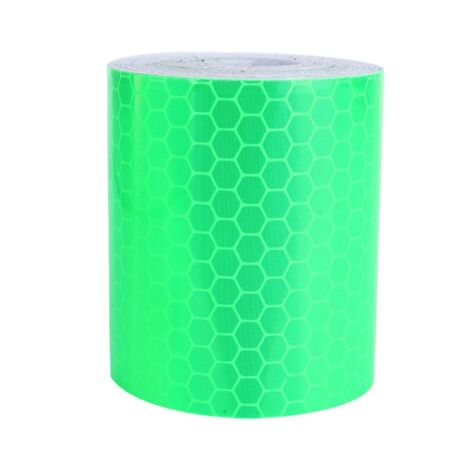 5cm X6m  Ruban D'avertissement Réfléchissant,Vert Ruban de Sécurité Réfléchissant de Auto-adhésive pour Installations de Transport Routier, Véhicules, Navires, Allées (1/3)