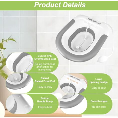 Bidet De Voyage Pliable TNOMSNO Vert – Neuf Avec Pommeau Et Buse