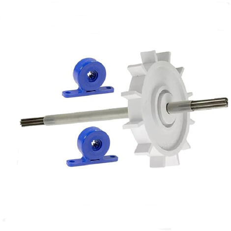 Turbine sur axe dentelé Adaptable Haute Qualité pour Polaris 280 180. Poulie d'entrainement sur Arbre Moteur. Axe de Transmission C86 (1/4)