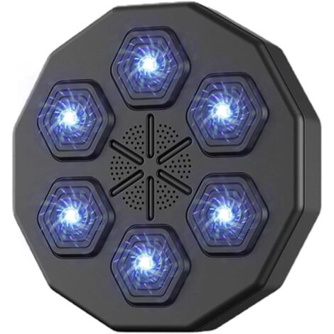 Machine de boxe musicale murale Bluetooth – Cible de frappe numérique – Installation facile – Soulagement du stress avec musique