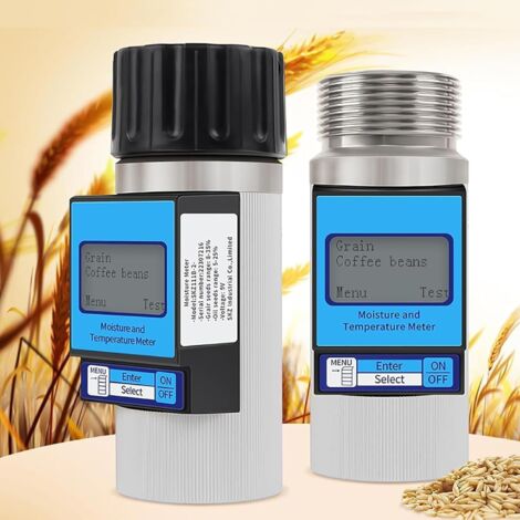 Compteur D'humidité De Grain Intelligent, Détecteur D'humidité De Grain Multifonctionnel, Plage De Mesure: 8% - 35% / Erreur: ± 0,5% / Durée: 1S / Haute Précision, pour Le Grain (1/5)