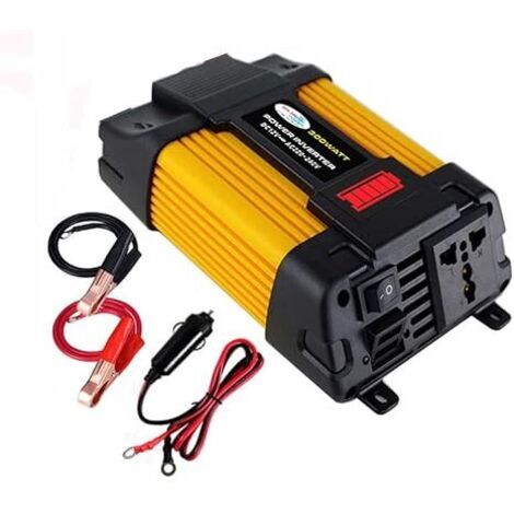Onduleur de voiture 500 W DC 12 V à 110 V AC avec adaptateur de voiture double ports USB 4,2 A (500 W) (1/5)